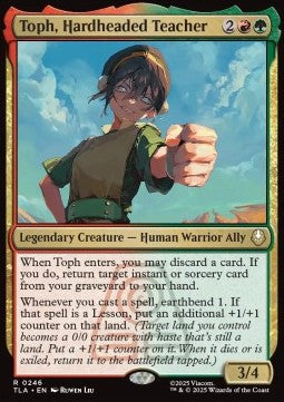 Toph, Hardheaded Teacher TLA-246 Rare Played Englisch