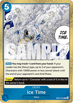 Ice Time (EB04-028) OP14 Rare Near Mint Englisch