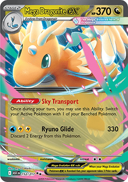 Mega Dragoran ex ASC-152 Double Rare Excellent Deutsch