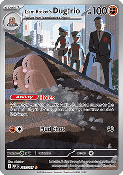 Team Rockets Digdri ASC-239 Illustration Rare Excellent Deutsch