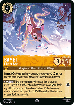 Bambi - Ätherisches Kitz 11WSP-24 Super Rare Near Mint Deutsch Foil