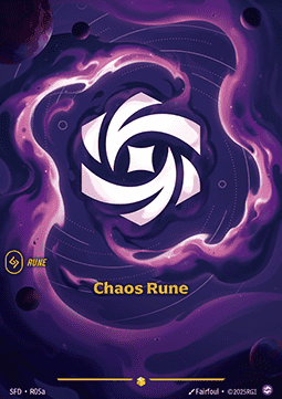 Chaos Rune (V.2) SFD-R05a Showcase Near Mint Englisch Foil