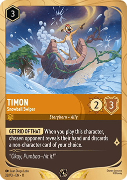 Timon - Schneeballschlitterer PR3-32 Promo Near Mint Deutsch Foil