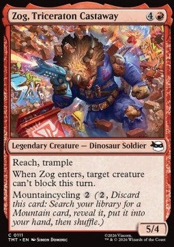 Zog, Triceraton Castaway TMT-111 Common Near Mint Englisch Foil