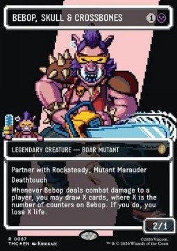 Bebop, Skull & Crossbones (V.2) XTMC-87 Rare Near Mint Englisch Foil