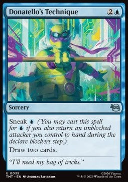 Donatello's Technique TMT-39 Uncommon Near Mint Englisch Foil