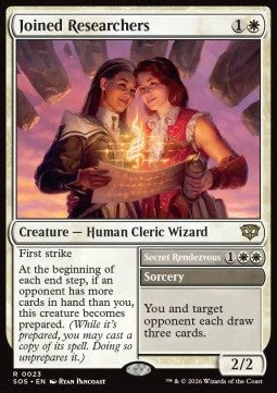 Joined Researchers // Secret Rendezvous SOS-23 Rare Excellent Englisch Foil