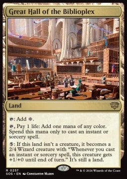 Great Hall of the Biblioplex SOS-257 Rare Excellent Englisch Foil