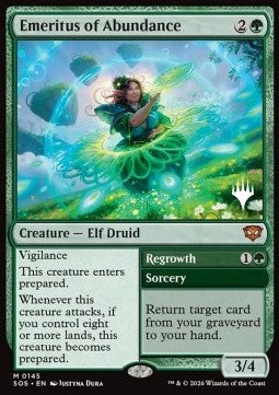 Emeritus of Abundance // Regrowth PSOS-145 Mythic Excellent Englisch Foil
