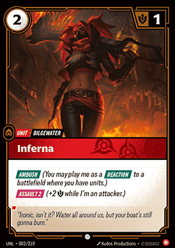 Inferna UNL-002 Common Near Mint Englisch Foil