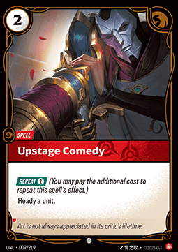 Upstage Comedy UNL-009 Common NM Englisch Foil