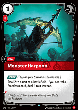 Monster Harpoon UNL-014 Uncommon NM Englisch Foil