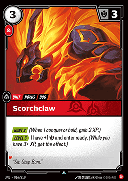 Scorchclaw UNL-016 Uncommon NM Englisch