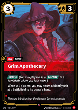 Grim Apothecary UNL-021 Rare Near Mint Englisch Foil