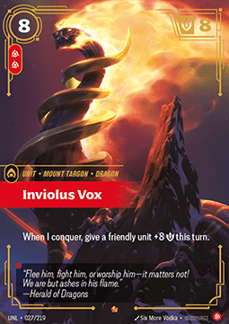 Inviolus Vox UNL-027 Epic NM Englisch Foil