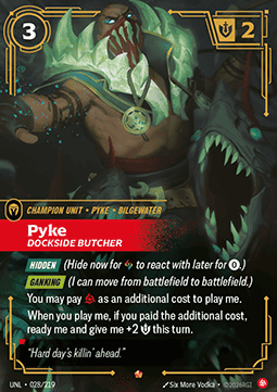 Pyke, Dockside Butcher (V.1) UNL-028 Epic NM Englisch Foil