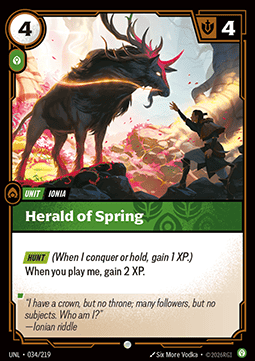 Herald of Spring UNL-034 Common NM Englisch Foil