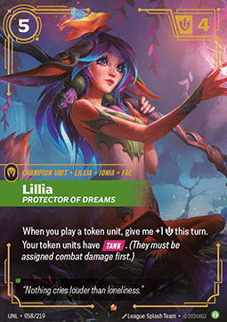Lillia, Protector of Dreams (V.1) UNL-058 Epic Near Mint Englisch Foil
