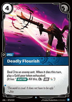 Deadly Flourish UNL-073 Uncommon NM Englisch