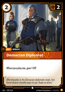 Demacian Diplomat UNL-092 Common NM Englisch Foil