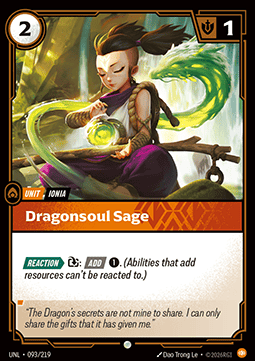 Dragonsoul Sage UNL-093 Common NM Englisch Foil