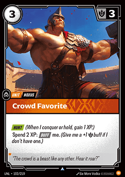 Crowd Favorite UNL-102 Uncommon NM Englisch