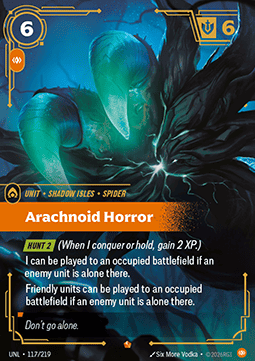 Arachnoid Horror UNL-117 Epic NM Englisch Foil