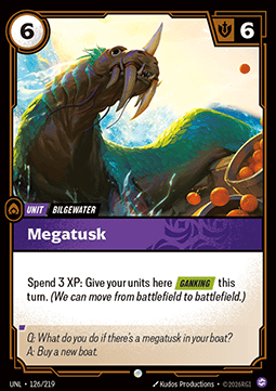 Megatusk UNL-126 Common Near Mint Englisch Foil