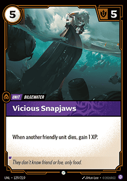Vicious Snapjaws UNL-129 Common Near Mint Englisch Foil
