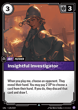 Insightful Investigator UNL-135 Uncommon NM Englisch Foil