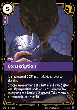 Conscription UNL-140 Rare Near Mint Englisch Foil