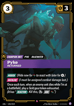 Pyke, Returned (V.1) UNL-145 Rare NM Englisch Foil