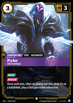 Pyke, Returned (V.2) UNL-145a Showcase NM Englisch Foil