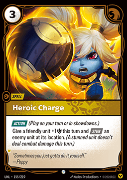 Heroic Charge UNL-155 Common NM Englisch Foil