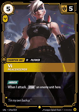 Vi, Peacekeeper (V.2) UNL-176a Showcase Near Mint Englisch Foil
