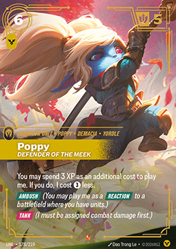 Poppy, Defender of the Meek (V.1) UNL-178 Epic Excellent Englisch Foil