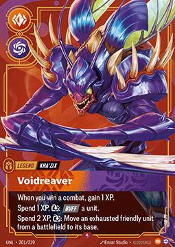 Kha'Zix, Voidreaver (V.1) UNL-201 Rare NM Englisch Foil