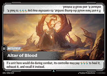 Altar of Blood UNL-206 Uncommon NM Englisch Foil
