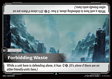 Forbidding Waste UNL-210 Uncommon NM Englisch