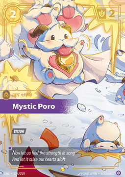 Mystic Poro UNL-224 Showcase Near Mint Englisch Foil