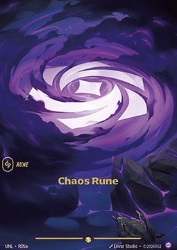 Chaos Rune (V.2) UNL-R05a Showcase Near Mint Englisch Foil