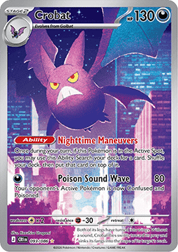 Crobat CRI-093 Illustration Rare Near Mint Englisch