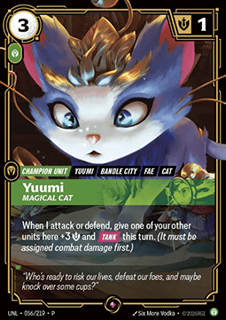 Yuumi, Magical Cat UNLX-056 Rare Near Mint Englisch Foil