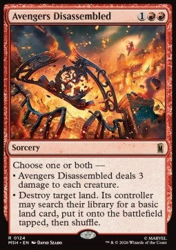 Avengers Disassembled MSH-124 Rare Near Mint Englisch Foil