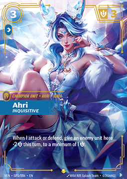 Ahri, Inquisitive VEN-SP3 Showcase Near Mint Englisch Foil