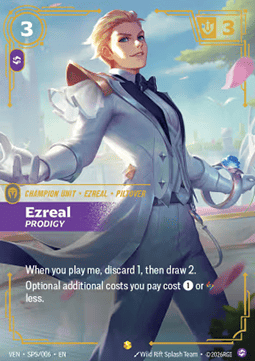 Ezreal, Prodigy VEN-SP5 Showcase Near Mint Englisch Foil