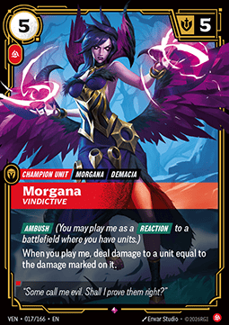 Morgana, Vindictive (V.1) VEN-017 Rare NM Englisch Foil