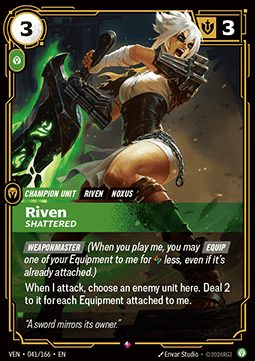Riven, Shattered (V.1) VEN-041 Rare NM Englisch Foil