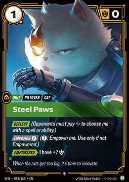 Steel Paws VEN-043 Rare NM Englisch Foil