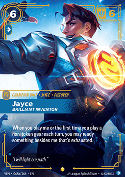 Jayce, Brilliant Inventor (V.2) VEN-068a Showcase Near Mint Englisch Foil